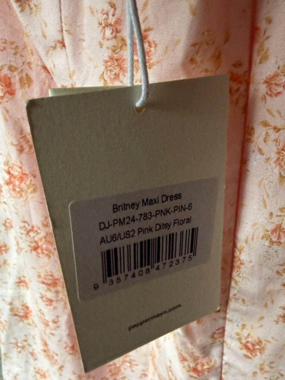 Peppermayo Pink Floral Maxi Dress - Picture 2 of 5